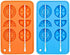 Webake Ice Cube Trays Silicone Fruit Molds, Ice Cube Fruit Popsicle Molds with Reusable Sticks, 2 Pack Giant Lollipop Mold, Fruit Shape Chocolate ...