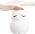Lumipets Remote Control Silicone Night Light for Kids - Owl Design with 9 Soft Colors & Sleep Timer - Rechargeable, Battery-Operated Lamp for Bedr...