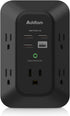 USB Wall Charger Surge Protector - Addtam 5 Outlet Extender with 4 USB Charging Ports (1 USB C), 3-Sided 1800J Power Strip Multi Plug Outlets Adap...