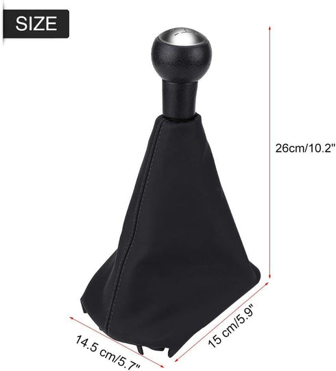 5 Speed Car Shift Lever Gear Head, Gear Shift Knob Gaiter Boot Kit for Peugeot 307 308 607 608 Citroen C3 C5 Gear Stick Boot...