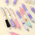 6Pcs Cute Pens Kawaii Gel Pens Retractable Korean Pens Fine Point Smooth Writing Pens 0.5 Black Soft Grip Quick Dry Ink Aesthetic Office School Su...