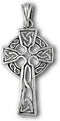Cross Celtic Pendant .925 Sterling Silver Renaissance Traditional Trinity Charm...