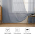 MIULEE 2 Panels Solid Color Sheer Window Curtains Elegant Window Voile Panels/Drapes/Treatment for Bedroom Living Room (54 X 84 Inches Dark Grey)...