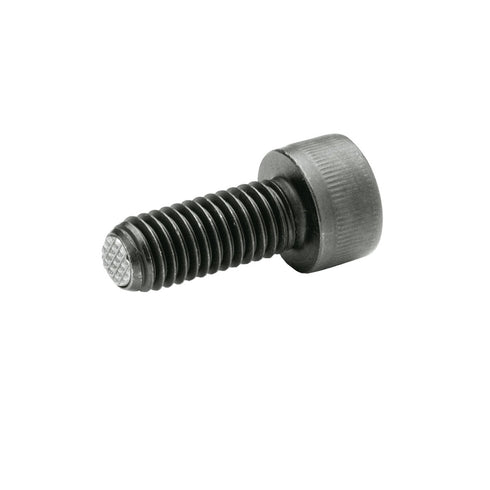J.W. Winco 8N20P47/VR GN606 Socket Head Cap Screw with Serrated Flat Ball, Safety Twist Feature, M8 x 20 mm Thread Length, Alloy Steel, Black Oxid...