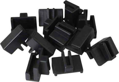 12PCS File Cabinet Rails Hanging File Rail Clips Specialty Storage Black File Folder Plastic Rail Clip Drawer Sides Black File Rails Hanging File ...