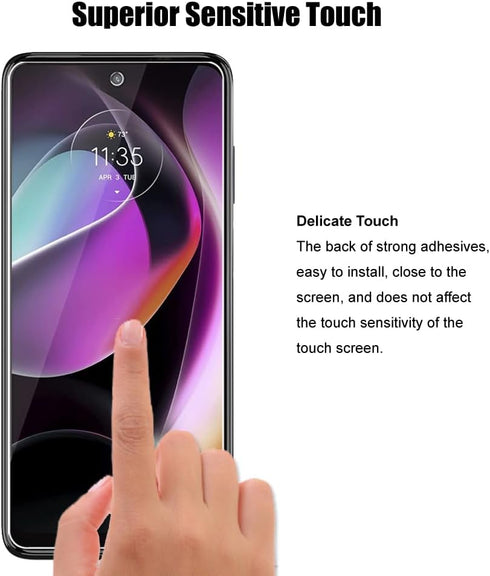 (3+3 For Motorola Moto G 5G 2022 (3 Pack) Tempered Glass Screen Protector and (3 Pack) Camera Lens Protector, 9H Hardness, 2.5D, Anti Scratch, HD ...