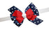 WD2U Baby Girls 4.5" Red White Blue Star Spangled July 4th Hair Bow Stretch Headband...