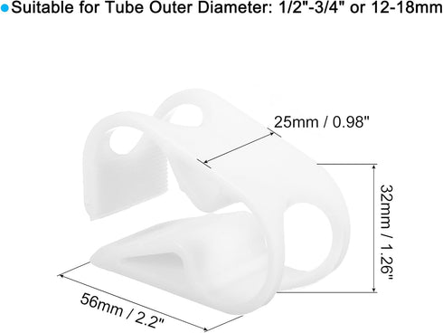 uxcell Plastic Tubing Clamps, 20pcs 1/2"-3/4" Tube OD Adjustable Tube Clamp Laboratory Pinch Valve Flow Control Hose Clamp...