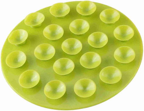 (Pack of 1) Children's Tableware Sucker Baby Kids Magic Suction Mat Portable Double-Sided Suckers Anti-Slip Plate Bowl Cutlery Placemat(Green)...
