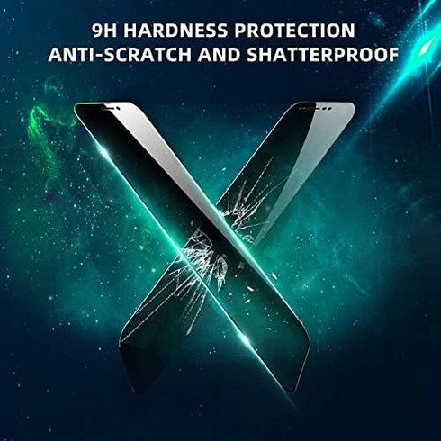 TILON (2 Pack) Privacy Screen Protector Compatible for iPhone X/XS/11 Pro, Innovative Anti-Spy 3D Touch Full Cover 9H Tempered Glass Ultra-Clear B...