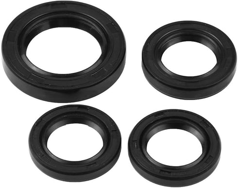 Gy6 Oil Crankshaft Seal,GY6 Oil Seal,4 Pcs Engine Oil Seal Kit Engine Crankshaft Gear Crank Case Oil Seal Rubber for GY6 125cc 150cc 152 157QMJ Hr...