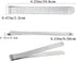 20 Pcs Stainless Steel Hemming Clips 3-Inch Stainless Steel Ruler Hem Clips Measurement Ruler Quilting Supplies Sewing Clips fit Sewing Supplies P...