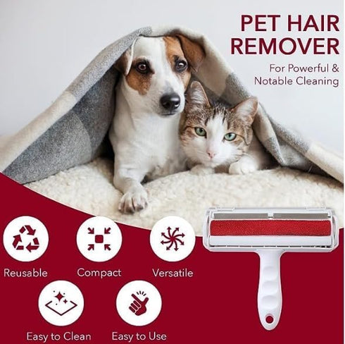 Pet Hair Remover -Cat and Dog Hair Remover for Couch Lint -Roller for Pet Hair - Furniture, Carpet, Car Seat, Reusable Pet Hair Roller with Self-C...