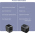 European Travel Plug Adapter, Black Universal Wall Charger with 2 USB A Ports 2.4A International Travel Adapter 5 Outlets LED Indicator for EU US ...