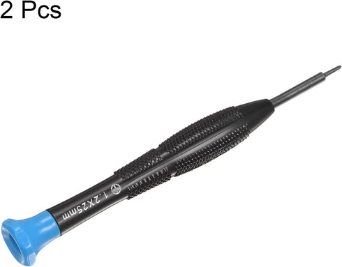 2pcs Precision Phillips Screwdriver 1.2mm Cross Head Swivel Lid Non-slip Plastic Handle for Phone Watch Eyeglasses Electronics Repair...