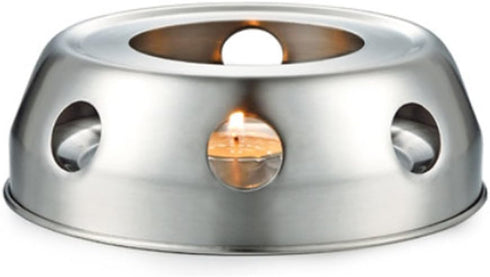 Round Base Stainless Steel Teapot Holder, Candle Heating Device Teapot Warmer Rack, Heater Heating Stove Rack...