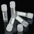100pcs 2ml Graduated Plastic Cryovial Cryogenic Vial Tube Self Standing with Cap...