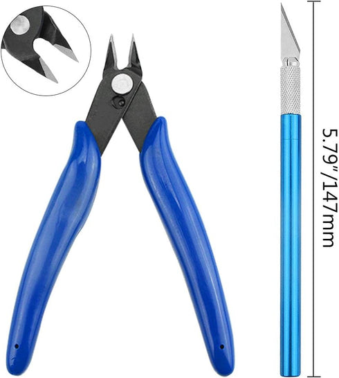 WMYCONGCONG 26 PCS Gundam Model Basic Tools Set Hobby Building Tools Kit with a Plastic Case for Professional Gundam Model Building, Repairing and...