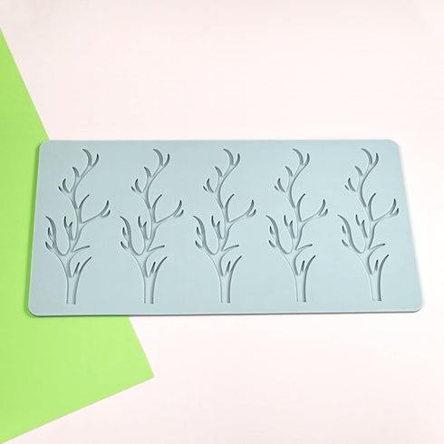 TUKE Tuile Mold 3D Branch Molds Silicone Tuile Fondant Molds Hollow Candy Lace Silicone Molds for Baking, Polymer Clay, Sugar Craft Dessert Cupcak...
