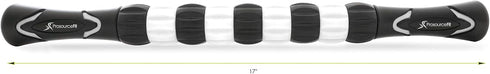 Prosource Fit Massage Stick Roller, 18” Handheld, Portable Self-Myofascial Release Tool for Relief from Muscle Pain/Cramps in Calves, Shins, Thigh...