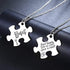 2PCS Friends Necklaces for 2 - Side by Side Or Miles Apart BFF Friendship Matching Puzzle Necklace Set Long Distance Friendship Gifts for Women...