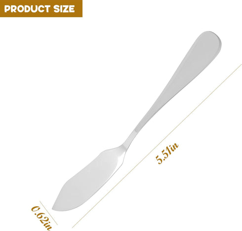 3Pcs Butter Knives Stainless Steel Butter Spreader Kitchen Knives for Pastry and Cold Butter Sandwich Cheese (6.1Inch)...