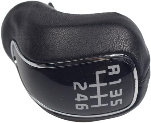 Hacreyatu Leather Manual Stick Gear Shift Knob Lever Shifter 6 Speed for Hyundai Creta IX25 Kia Forte Cerato K3 Ceed 2012-2016...