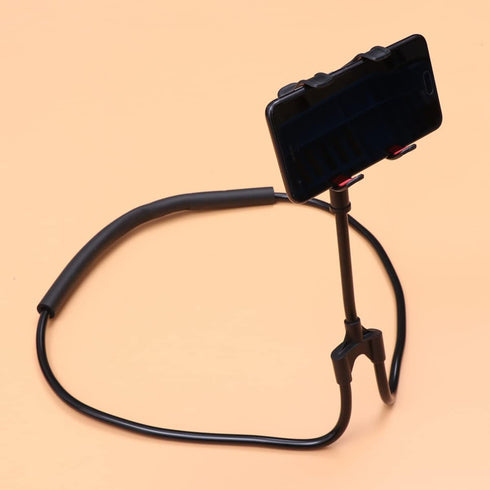 LIFKOME Phone Stand Hanging Mobile Home Phone U-Shape Flexible Universal Men Person Bracket Lazy Mount U Use and Desktop for Shape Stand Black Hol...