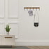 Kitchen Utensil Rack, Wall Hooks Rack Kitchen Rail, Wall Mounted Accessory Hanger with 6 Hooks for Kitchen Bathroom Bedroom, Pack of 2...