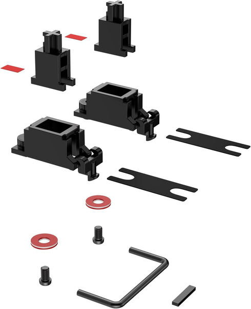 DUROCK Stabilizer V2, Screw in Stabilizers with 2u 6.25u 7u Wires, PCB Mount Keyboard Stabilizers for Mechanical Keyboards (V2 Nero 80% Kit)...