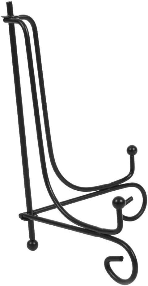 Tbest Large Bowl Stands,Cook Book Stands for Kitchen,Picture Stand,Plate Stand for Very Large Plate 1 Pcs 4 Iron Easel Classic Display Stand Bowl ...