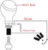 Gear Shift Knob Skull Head Hat Style Automatic Shift Knob for 3 Adapter for Car Truck SUV Silver...