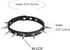 Flongo Gothic Black Rivet Leather Spiked Necklace Neckband Choker, Unisex Spike Studded Punk Rock Biker Wide Strap Leather Collar Necklace, Rivets...