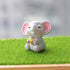 HOMSFOU 4pcs Small Elephant Trinkets Little Elephant Decor Elephant Ornament Garden Statues Outdoor Bookshelf Decor Dollhouse Elephant Toys Animal...
