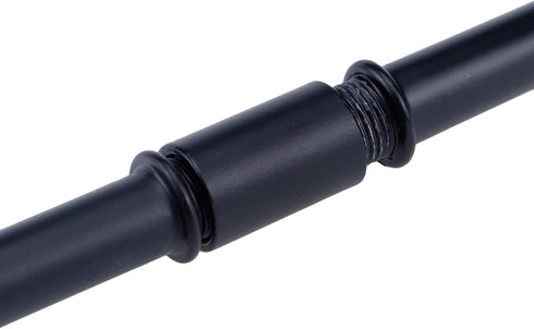 MY MIRONEY 4 Sets Straight Pipe Lamp Stem Kit with Connector M10 Black Lamp Rod Hardware Light Fixture Parts Replacement, 7.87" Long...