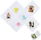 6 Pcs White Square Cork Board Bar Strips with 50 Pushpins, Self-Adhesive Bulletin Board Strips No Damage for Wall, Felt Pin Board for Paste Notes,...