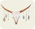 EKOBLA Mousepad Cow Skull Mouse Pad Bull Boho Design Colorful Feather Tribal Western Animal Cool Gaming Mouse Pad Non-Slip Rubber Base Thick Mouse...