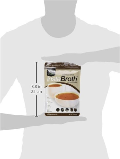 InstaBroth, Bone Broth Powder with Grass Fed, Pasture Raised Collagen and Gelatin, 12g Protein (6.4oz) (Chicken Flavor)...