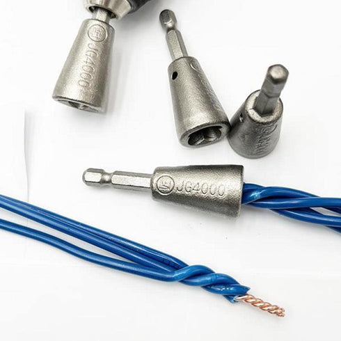 Wire Twister,Wire Twisting Tool,Electrical Wire Twister Tool for Drill,Wire Nut Twister,Spin Twisting Wire Connector Socket,Wire Terminals Power T...