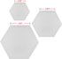 Hexagon Stretched Blank Canvas for Painting White Canvas Boards with Frame Set of 3 (8/6/4in) Canvases, Painting Supplies Art Board Paint Canvas P...