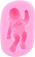 Mujiang Spaceship Astronaut Fondant Molds Rocket Robotics Space Spacecraft Airplane Silicone Molds For Baby Birthday Cake Decorating Cupcake Toppe...