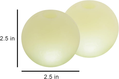 Harry Barker Rubber Balls and Rubber Chew Stick, Rubber Bone for Dogs - 2.5" Glow Balls...