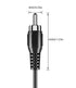 RCA to Bare Wire Speaker Cable 2 Pack,Speaker Bare Wire Cables to RCA Plugs Adapter Repair Speaker Cord for Speakers Amplifier Audio Video AV Rece...
