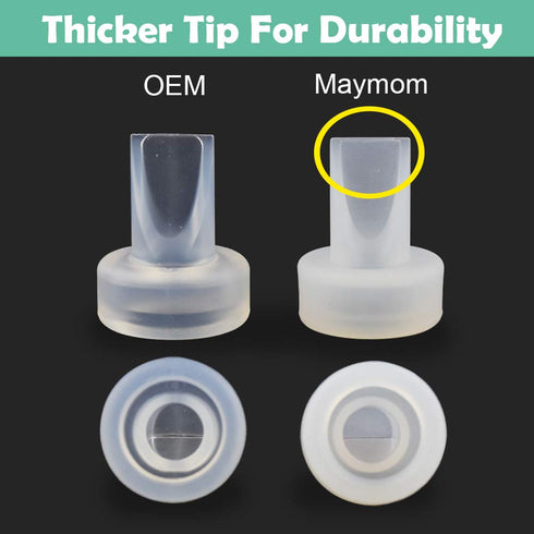 Maymom Pump Valve Compatible with Ameda Purely Yours, MYA Joy Pumps (NOT for MYA or MYA Pro); Replacement Duckbills to Replace Ameda Pump Valves; ...
