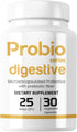 Probiotics for Gut health with 10 Strains, 25 Billion CFUs and Inulin Prebiotic Fiber - 30 Days Supply Probioseries Digestive...