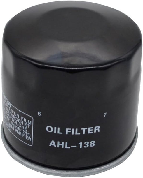 AHL 138 Oil Filter for Suzuki LTF500F LTF 500F LTF500 LTF 500 F Vinson 4X4 500 2002 2003 2004 2005 2006 2007/ LTF500F Quadrunner 500 1998 1999 200...