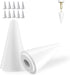 TaIYanG Stylus Replacement Tips Apple Pencil Tips 10 Pack-White (Universal with Black/Pink/Purple Tips)...