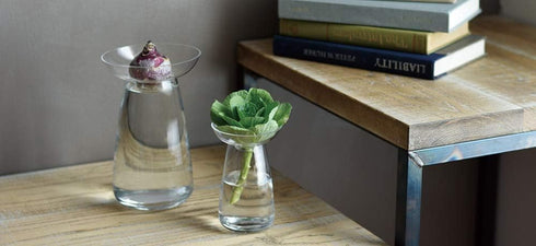KINTO 20845 Aqua Culture Base, 3.1 inches (80 mm), Gray Flower Base...