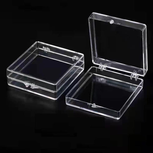6Pcs Clear Acrylic Press on Nails Storage Packaging Boxes &10Pcs Nail Tips Display Holder and Double Sided Adhesive Tape Nail Display Organizer fo...