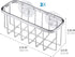 iDesign Gia Stainless Steel Dish Sponge Holder Basket with Suction Cups, Ideal for Kitchen Sinks and Bathroom Organization, 2.25"D x 2.5"W x 5.75"...